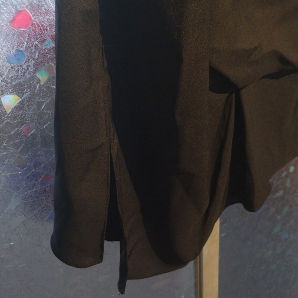 Saks Fifth Avenue Black Draped Blouse - Picture 7 of 9